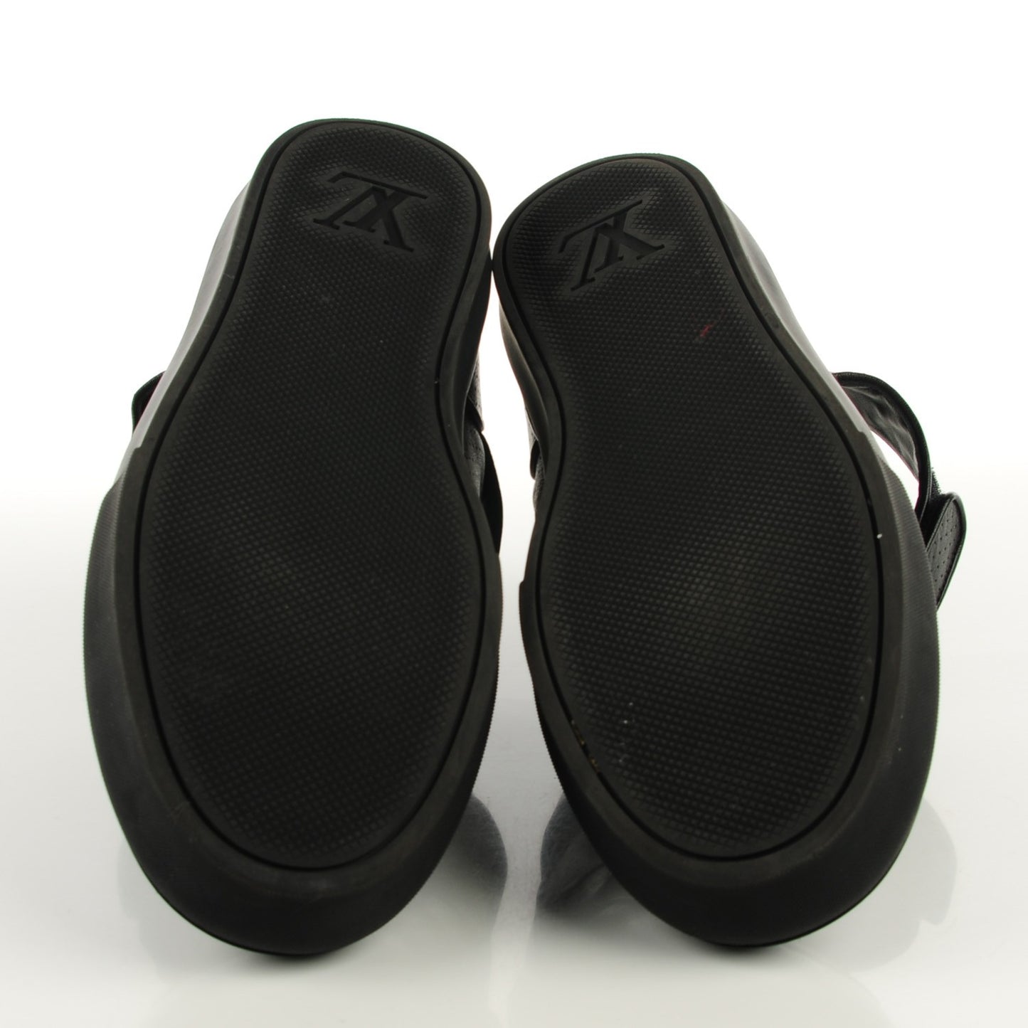 Perforated Leather Acapulco Mens Sneakers 14 Black