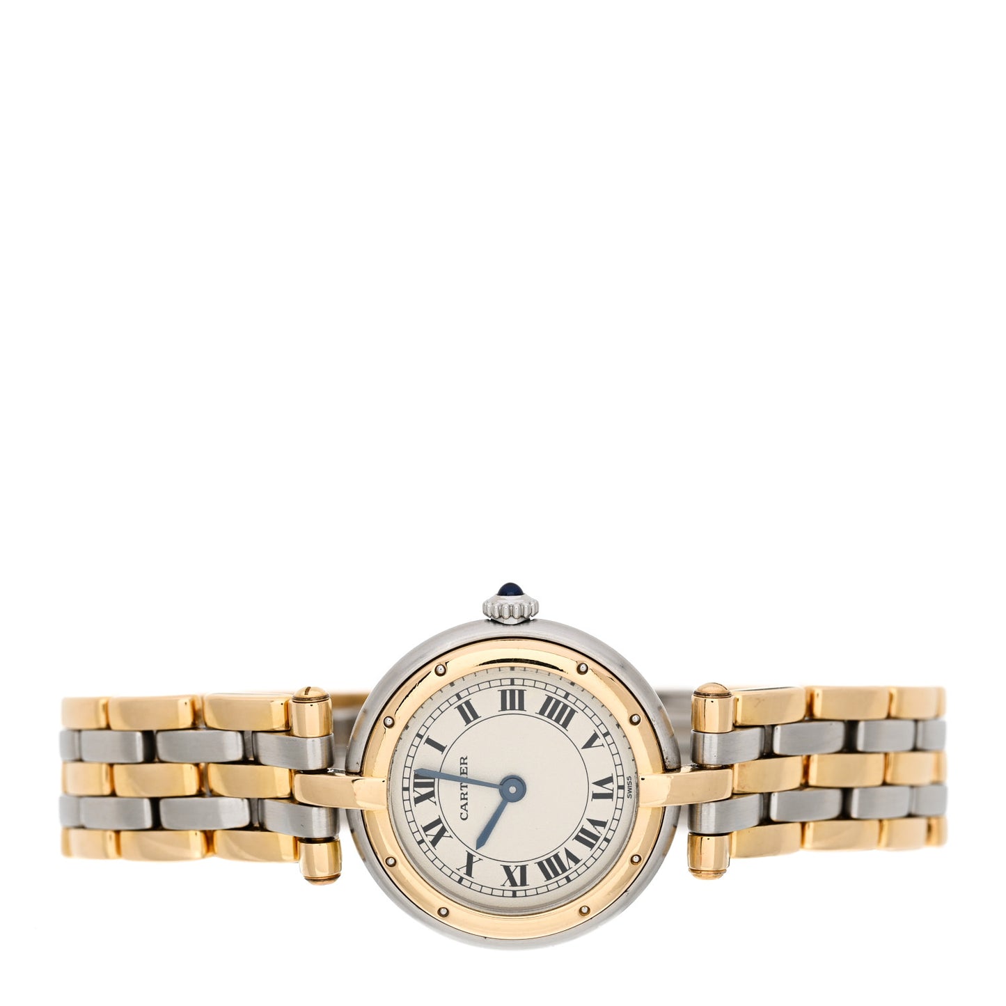 Stainless Steel 18K Yellow Gold 24mm Panthere Vendome Quartz Watch