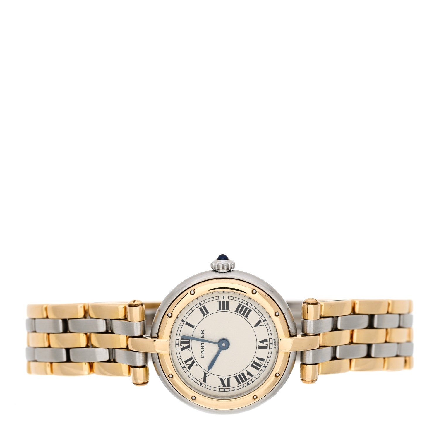 Cartier Stainless Steel 18K Yellow Gold 24mm Panthere Vendome Quartz Watch 2 of 4