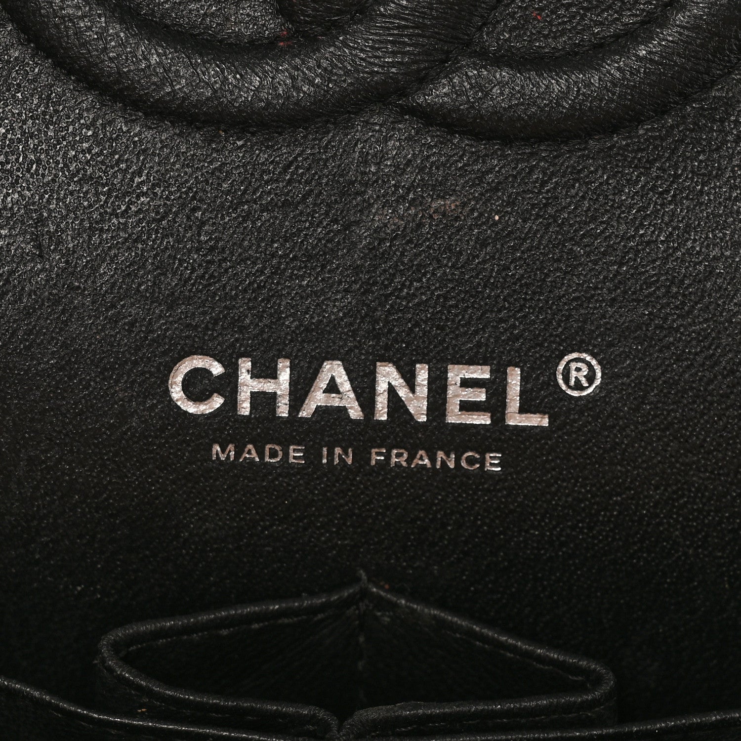 Chanel Shiny Crumpled Calfskin Quilted Medium Double Flap So Black 6 of 11