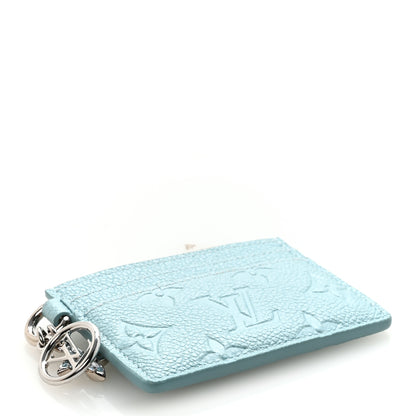 Louis Vuitton Empreinte Monogram LV Charms Card Holder Pearly Lagoon Turquoise 4 of 7