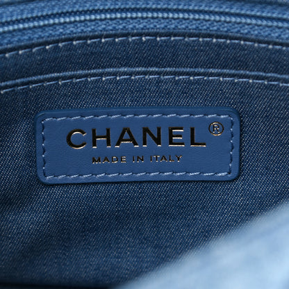 Chanel Denim Quilted Mini Pearl Crush Flap Blue 6 of 11