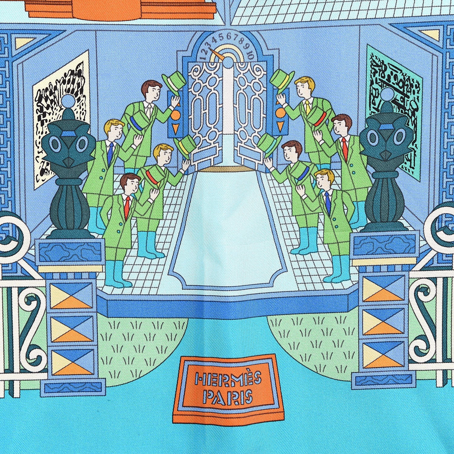 Hermes Silk La Maizeon Des Carres Scarf 90 4 of 9