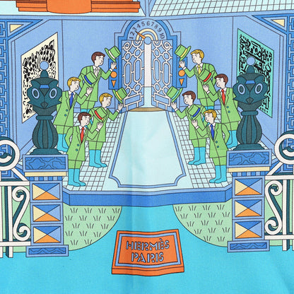 Hermes Silk La Maizeon Des Carres Scarf 90 4 of 9