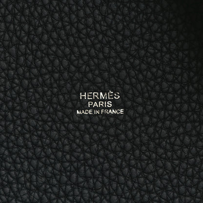 Hermes Taurillon Clemence Monochrome Picotin Lock 18 PM Black 5 of 9
