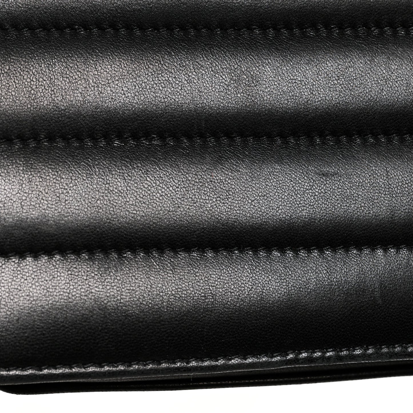Lambskin Matelasse Monogram Large Vicky Chain Bag Black