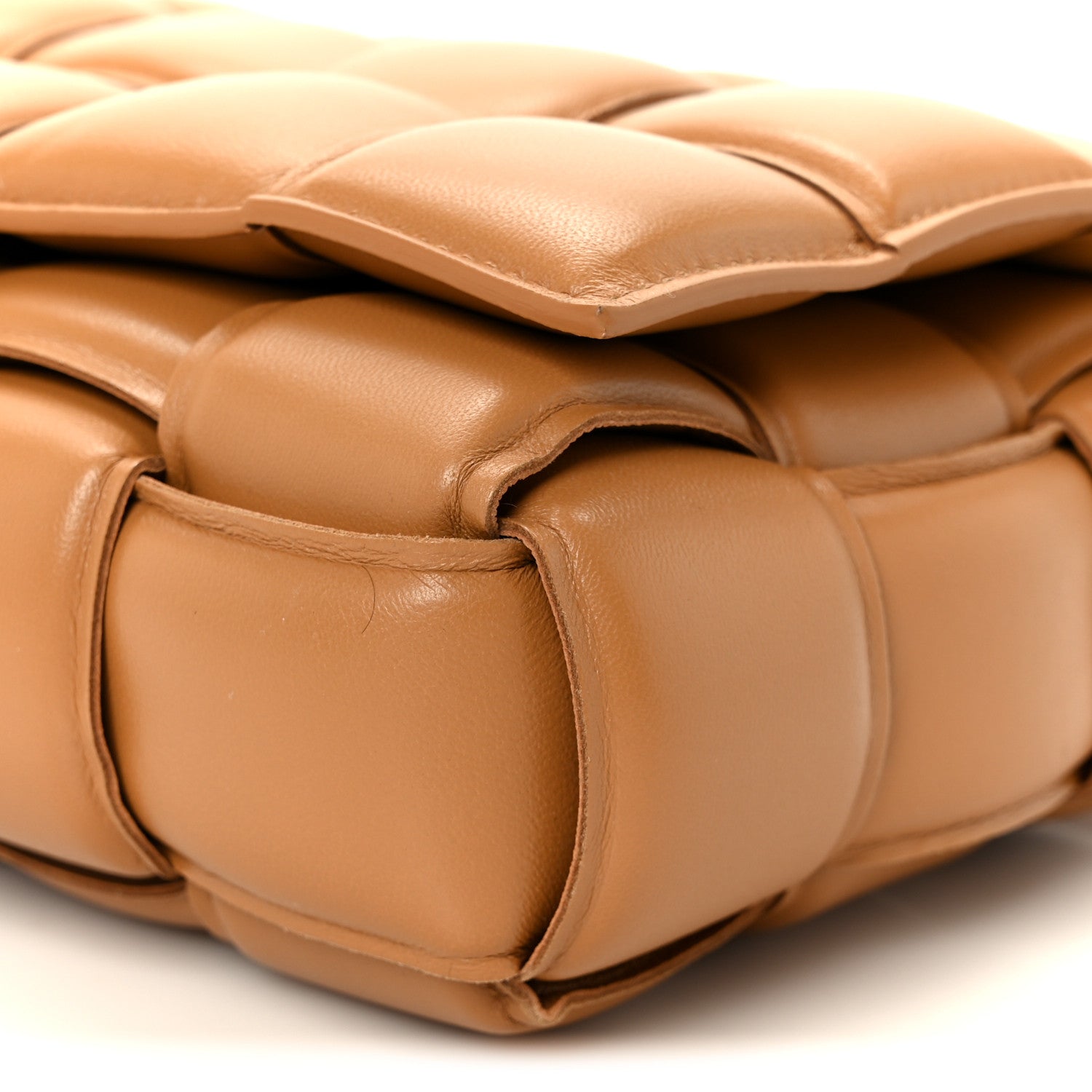 Bottega Veneta Nappa Maxi Intreccio Padded Cassette Crossbody Bag Caramel 12 of 12