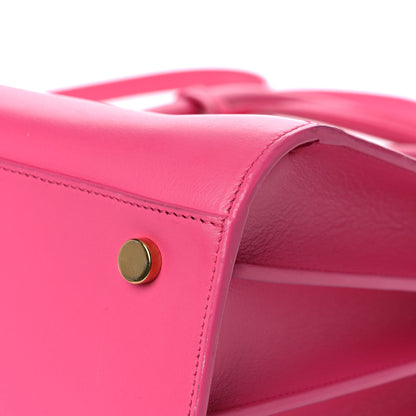 Saint Laurent Calfskin Small Sac De Jour Lipstick Fuchsia 9 of 22