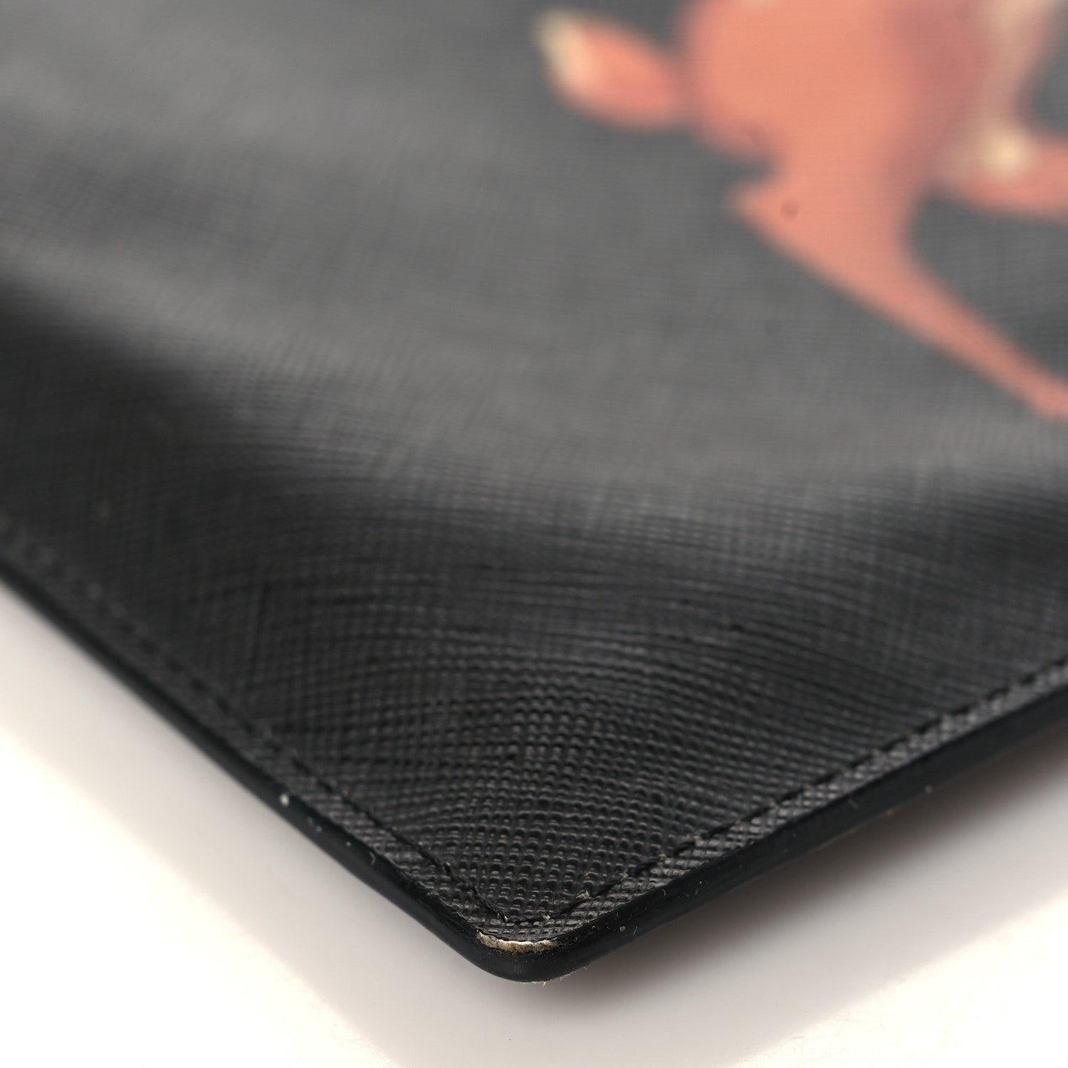 Givenchy Textured Coated Canvas Bambi Print Cosmetic Pouch Black 8 of 10