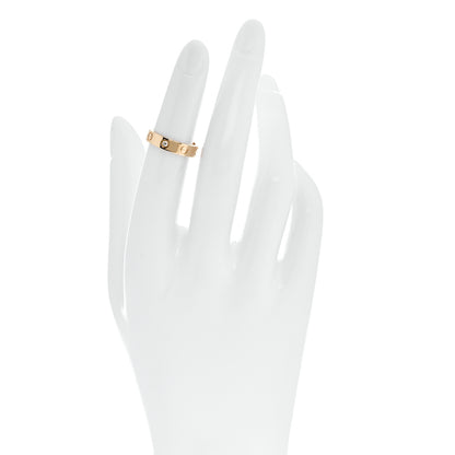 Cartier 18K Yellow Gold Diamond 4mm LOVE Wedding Band Ring 48 4.5 2 of 5