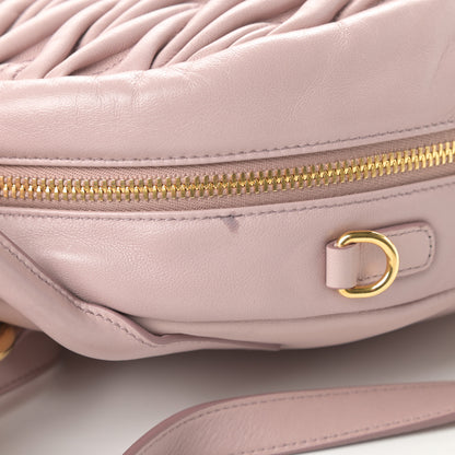 Miu Miu Nappa Matelasse Backpack Mughetto 13 of 13