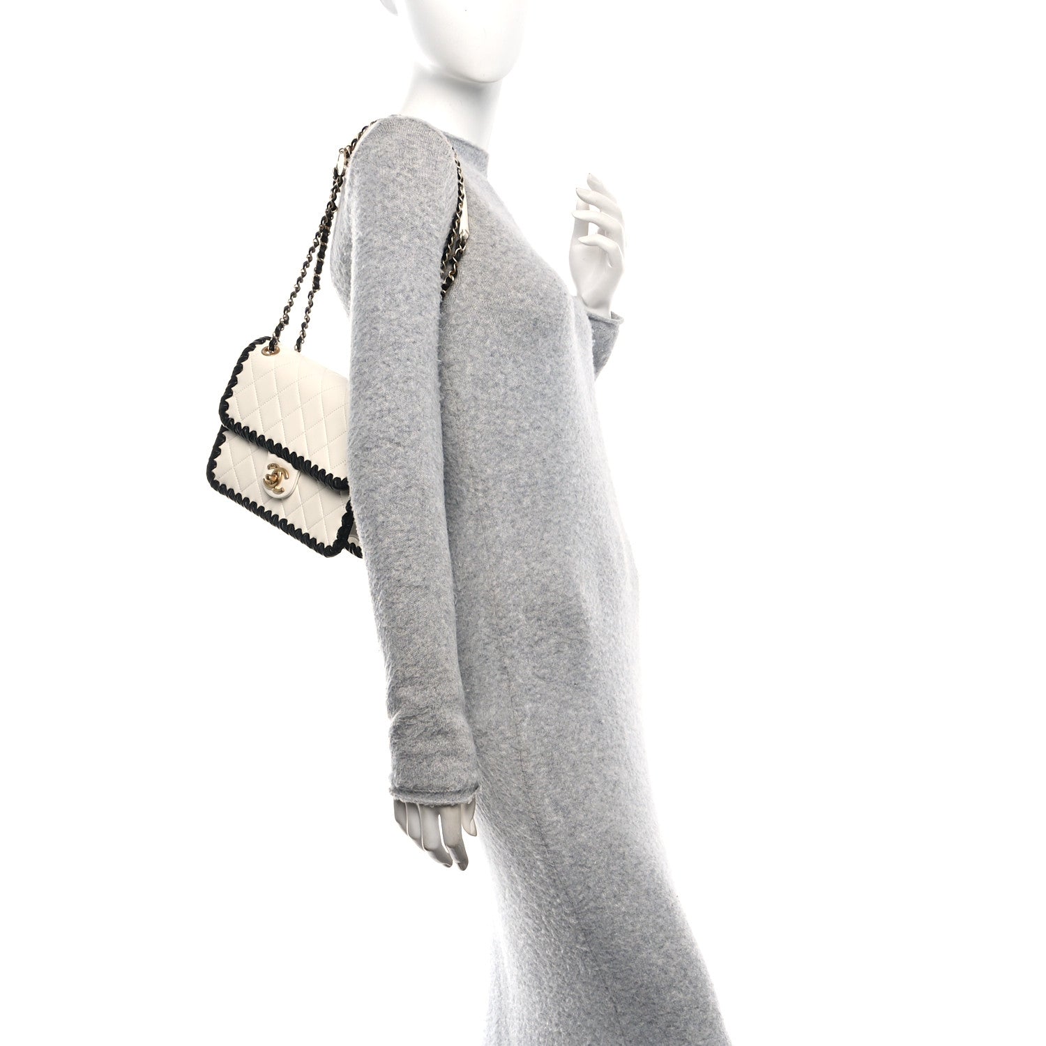 Chanel Braided Calfskin Small My Own Frame Flap White 2 of 10