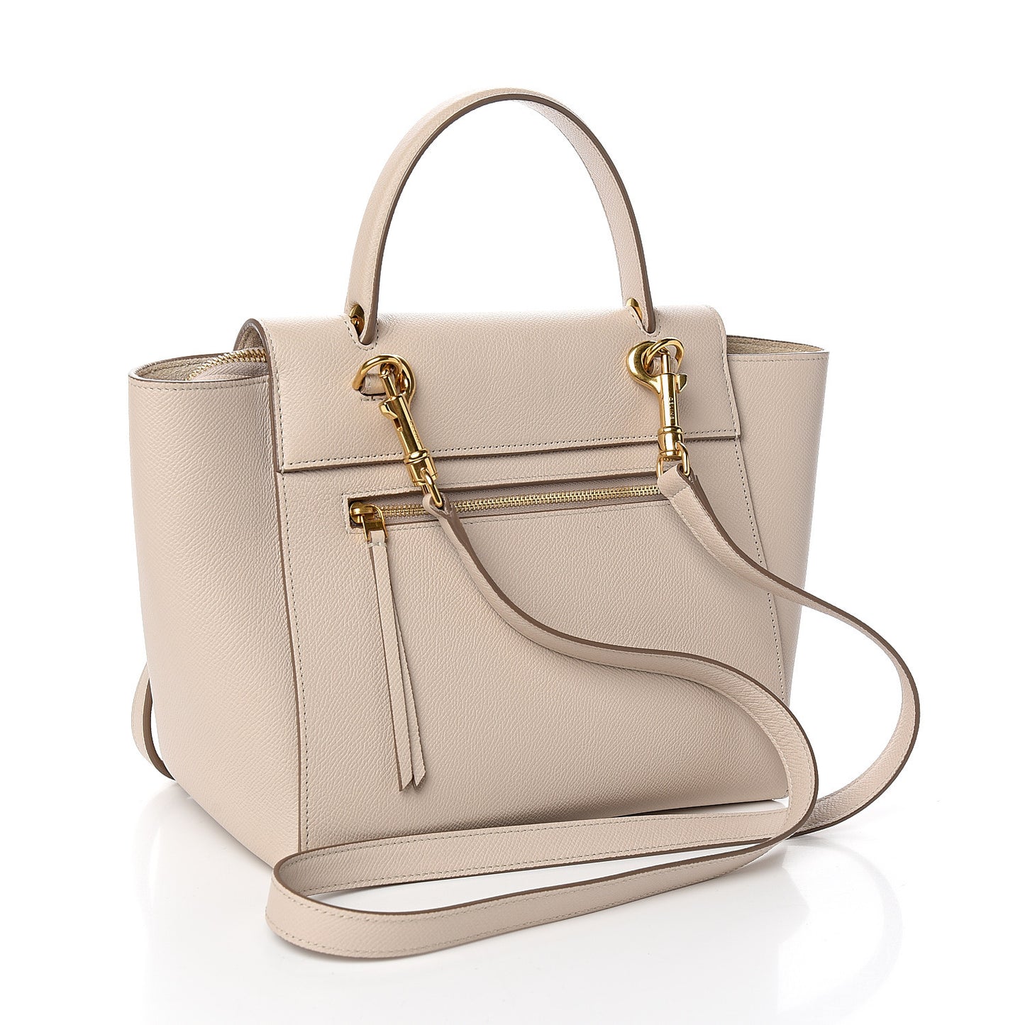 Grained Calfskin Micro Belt Bag Light Taupe
