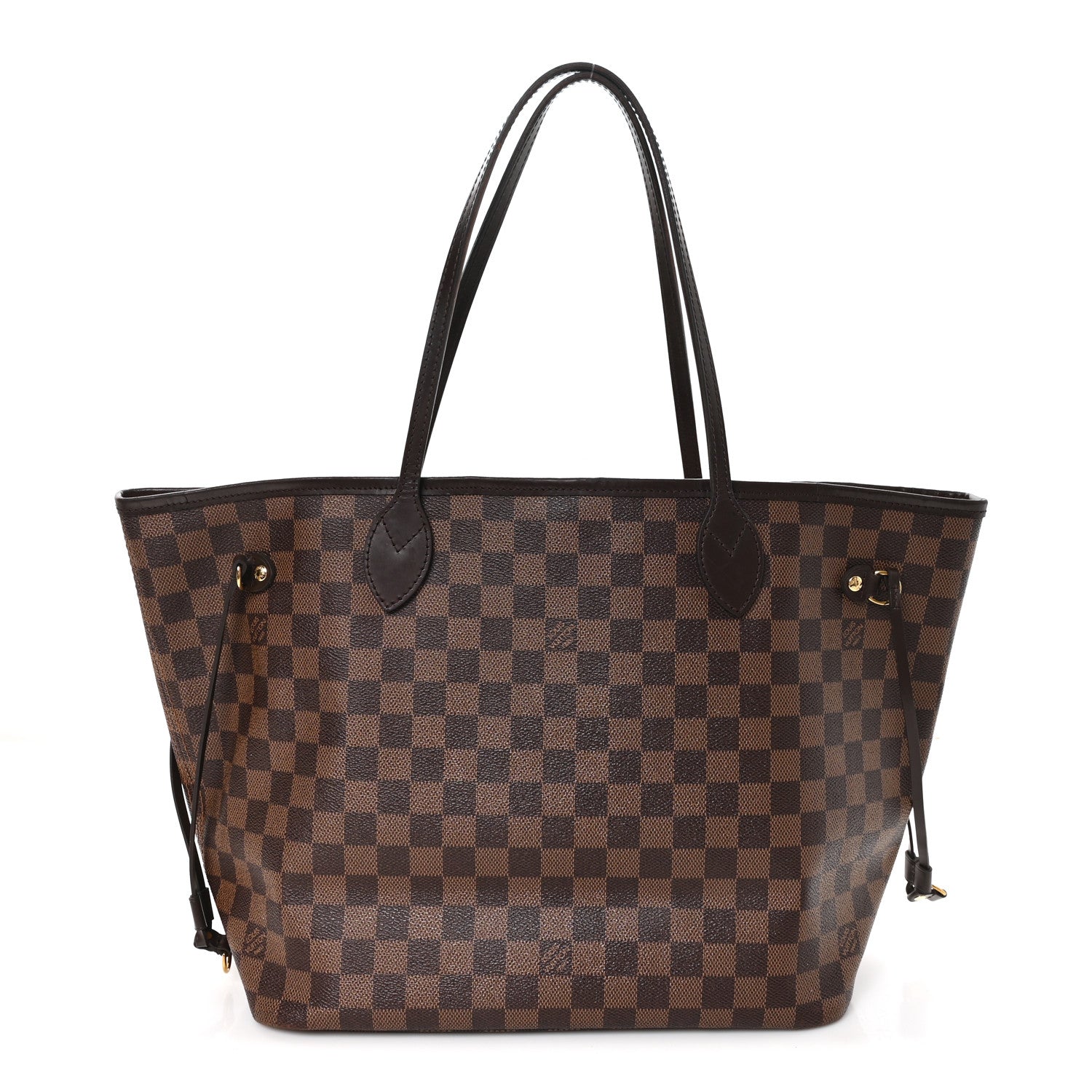 Louis Vuitton Damier Ebene Neo Neverfull MM Rose Ballerine 1 of 12