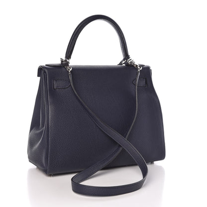 Hermes Togo Kelly Retourne 28 Bleu Nuit 3 of 37