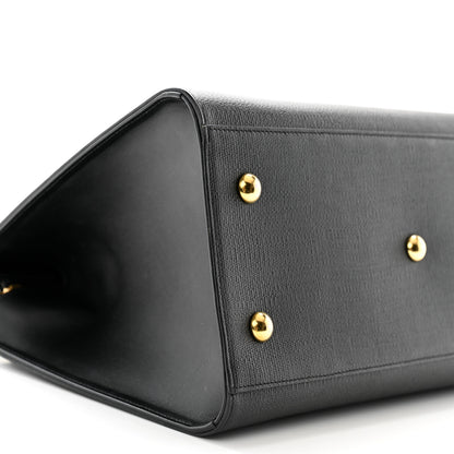 Saint Laurent Textured Calfskin Small Classic Y Cabas Black 9 of 11