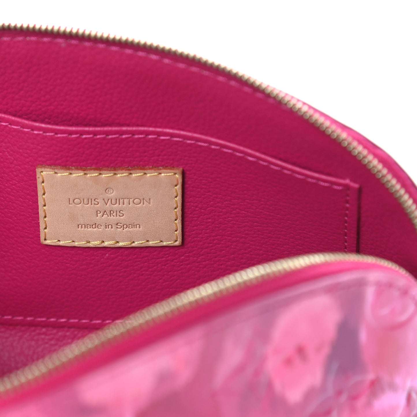 Vernis Ikat Cosmetic Pouch Rose Indien