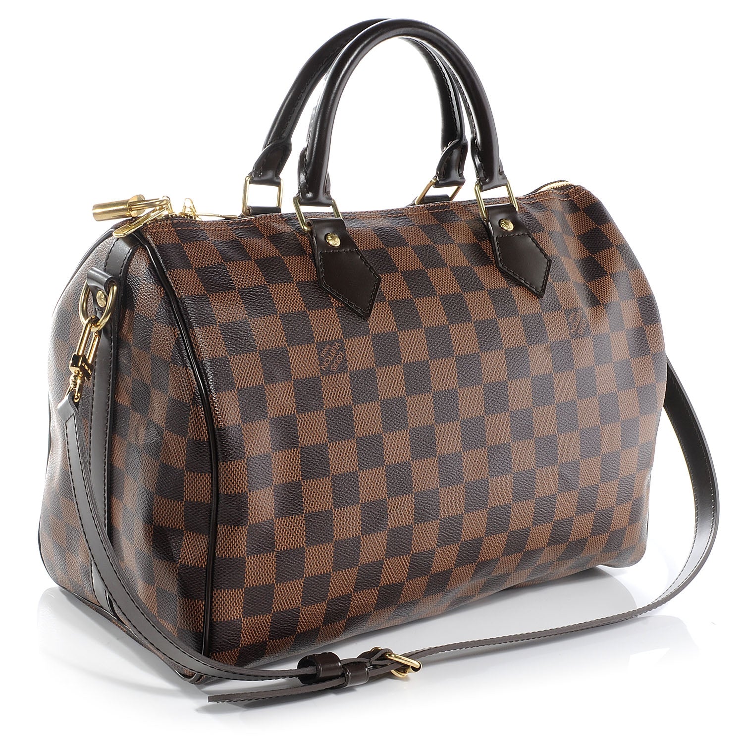 Louis Vuitton Damier Ebene Speedy Bandouliere 30 3 of 8