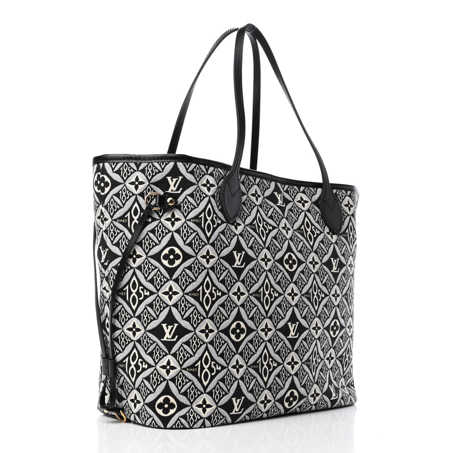 Louis Vuitton Jacquard Since 1854 Neverfull MM Grey 2 of 4