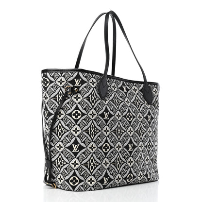 Louis Vuitton Jacquard Since 1854 Neverfull MM Grey 2 of 4