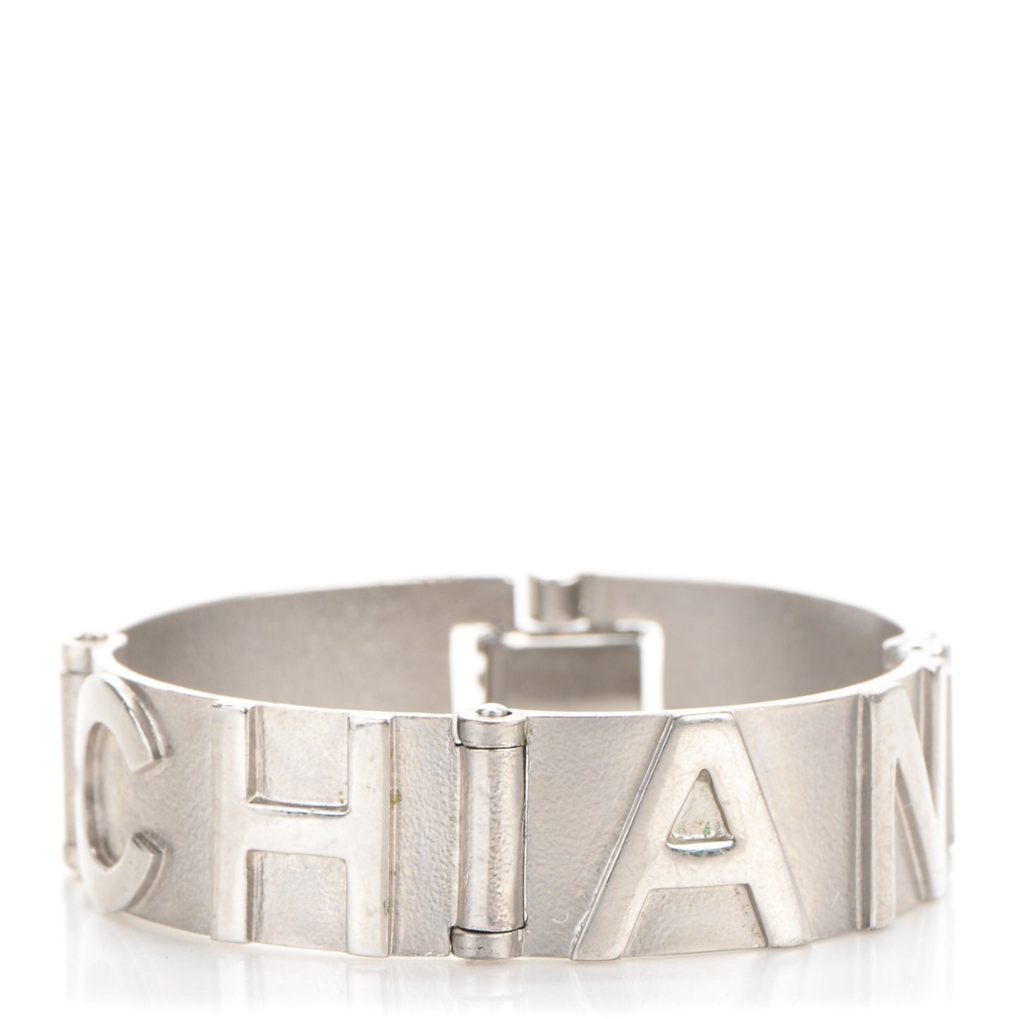 Metal Logo Bracelet Silver