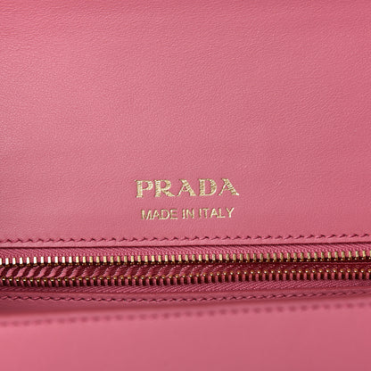Prada Straw Floral Embroidered Shoulder Bag Naturale Begonia 6 of 10