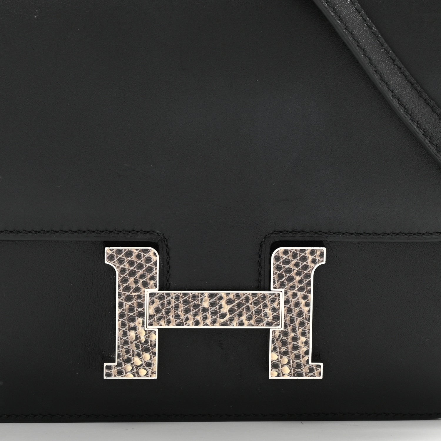 Hermes Veau Monsieur Lizard Constance 18 Black Ombre 8 of 13