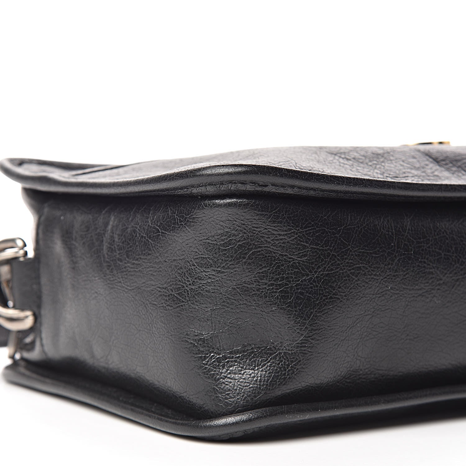 Gucci Fluffy Calfskin Morpheus Shoulder Bag Black 9 of 10