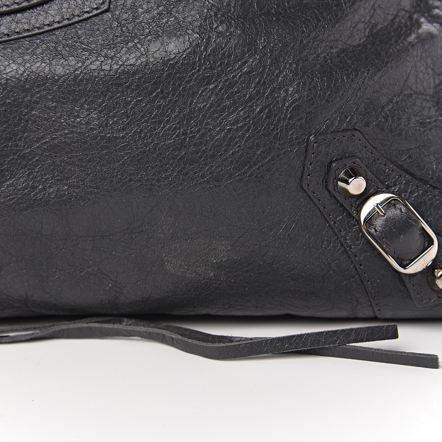 Balenciaga Agneau Classic Silver Hardware City Gris Fossile Anthracite 8 of 10