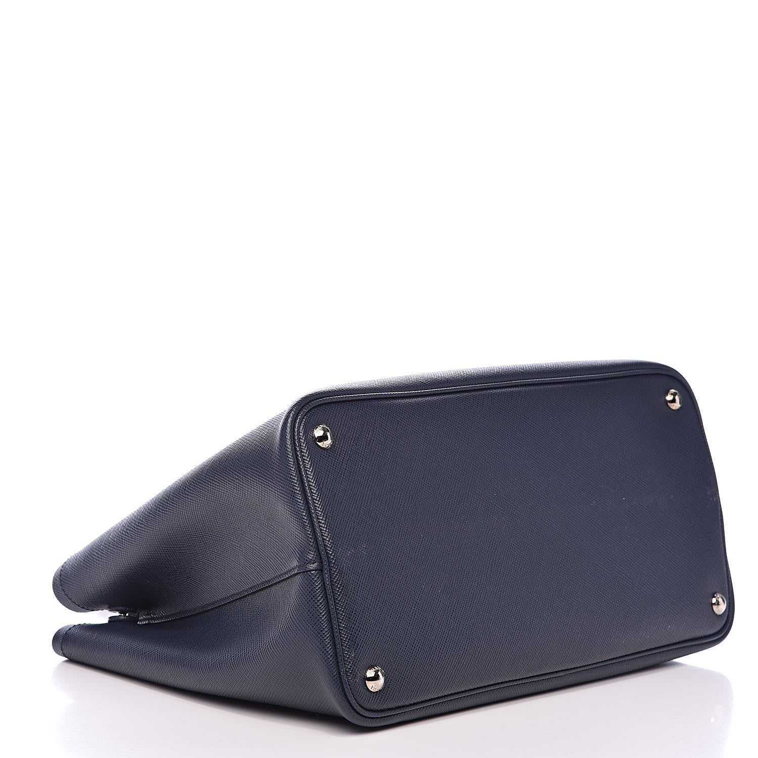 Prada Saffiano Cuir Medium Double Handle Tote Baltico Astrale 4 of 11