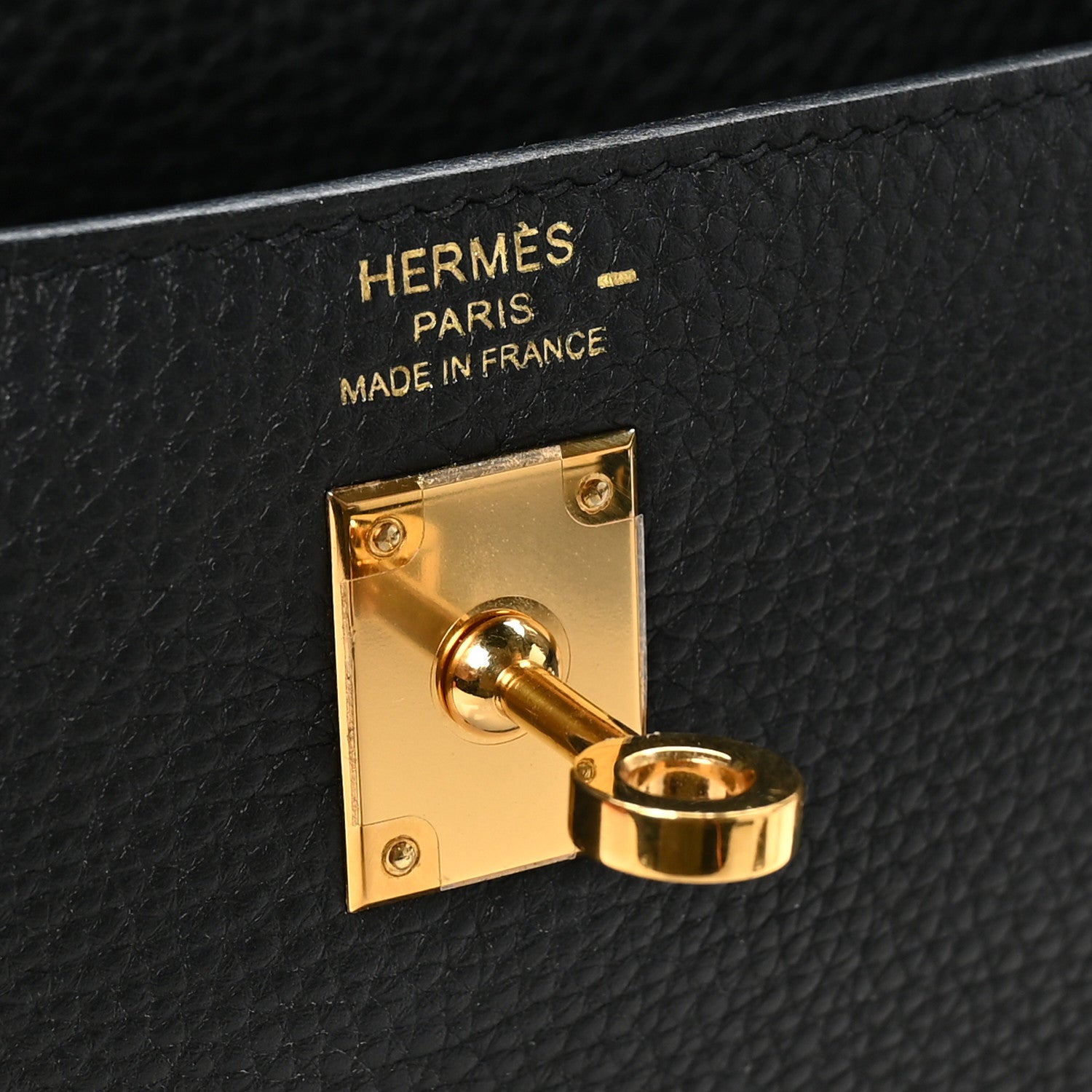 Hermes Togo Lizard Kelly Retourne Touch 25 Black 6 of 11