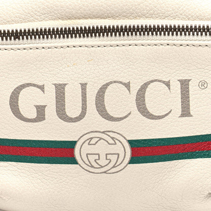 Gucci Grained Calfskin Small Logo Belt Bag White 8 of 10