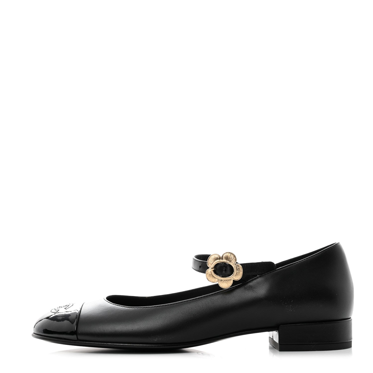 Chanel Patent Lambskin Mary Jane Flats 39 Black 1 of 8