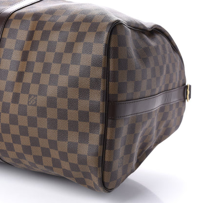 Louis Vuitton Damier Ebene Keepall Bandouliere 55 9 of 10