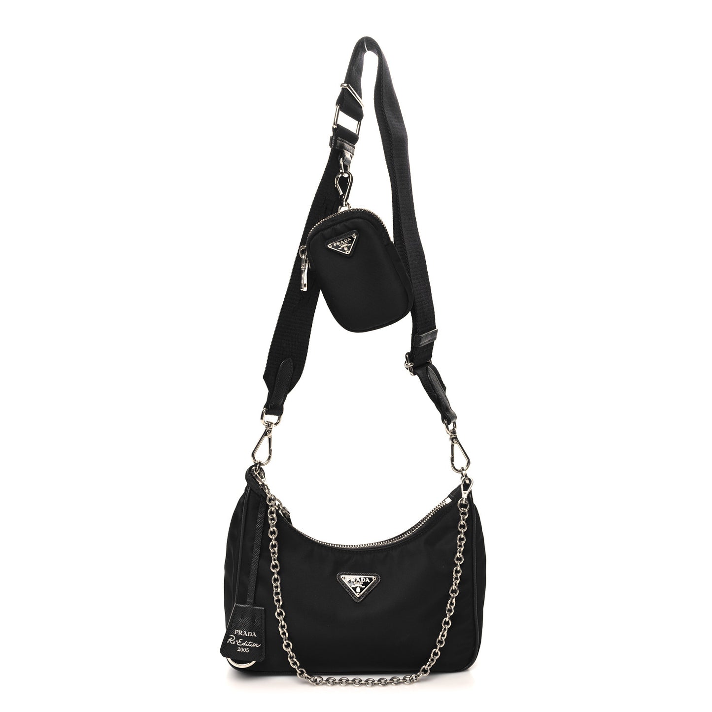 Nylon Re-Edition 2005 Shoulder Bag Black