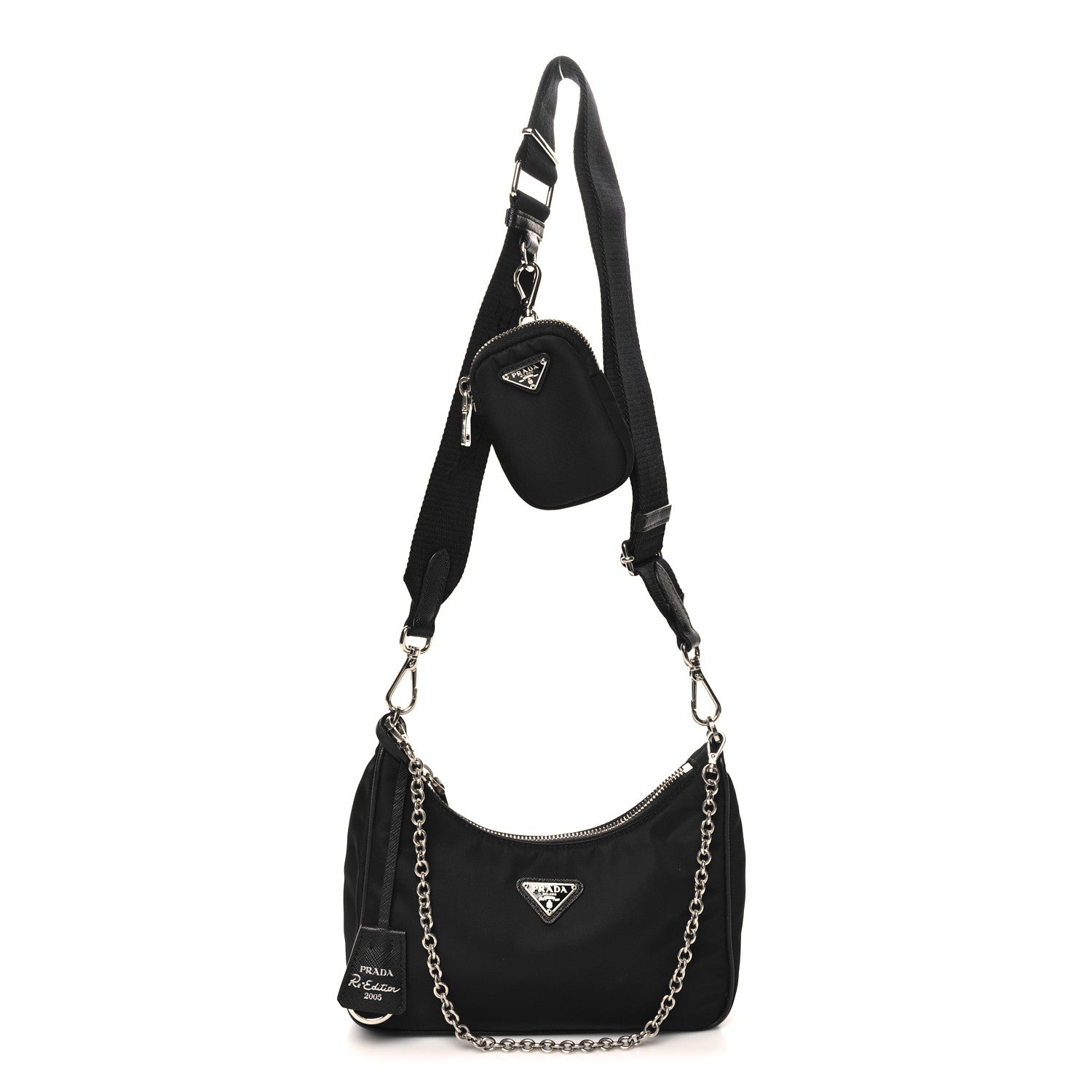 Prada Nylon Re-Edition 2005 Shoulder Bag Black 1 of 10