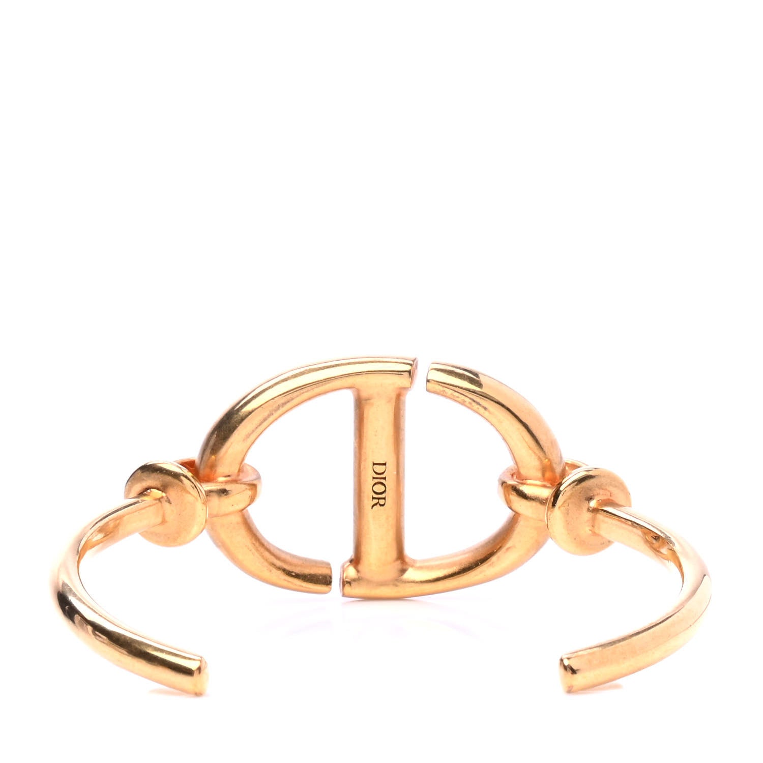 Christian Dior Metal CD Cuff Gold 3 of 4