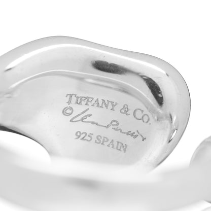 Tiffany Sterling Silver Diamond Elsa Peretti Full Heart Ring 49 5 5 of 5