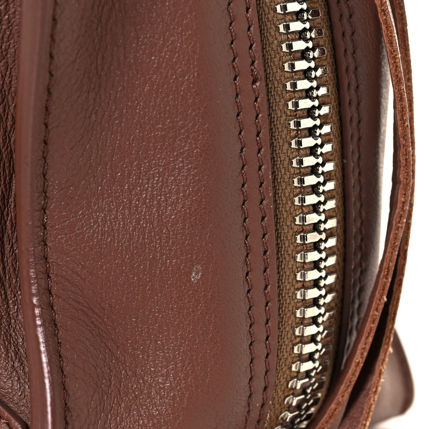Balenciaga Supple Calfskin Papier Mini A4 Zip Around Tote Marron Tabacco 15 of 15
