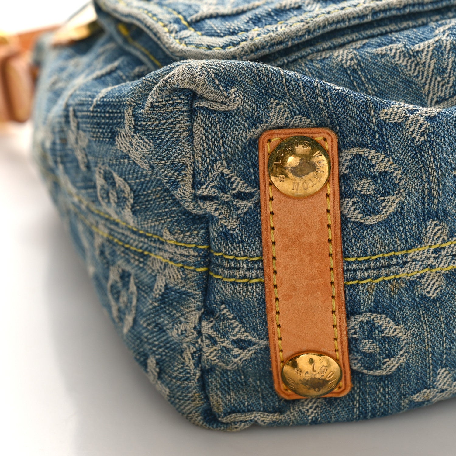 Louis Vuitton Monogram Denim Baggy PM Blue 7 of 9