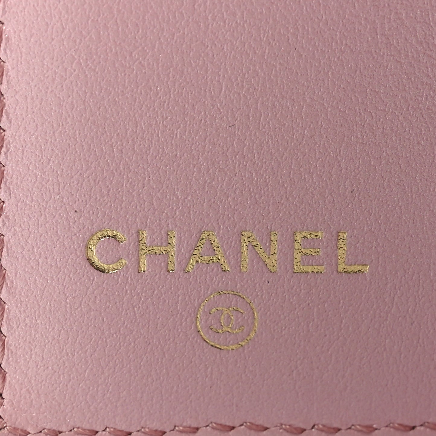 Iridescent Caviar Quilted Small Flap Wallet Rose Pink