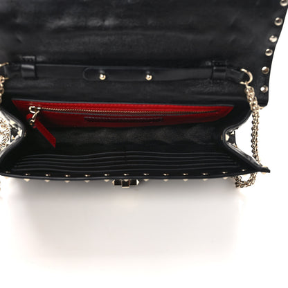 Valentino Garavani Nappa Rockstud Spike Wallet on Chain Black 5 of 11