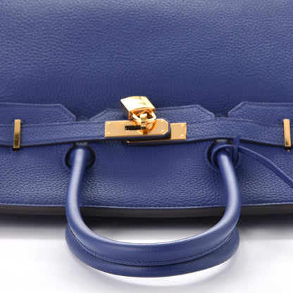 Hermes Togo Birkin 35 Bleu Electrique 23 of 40