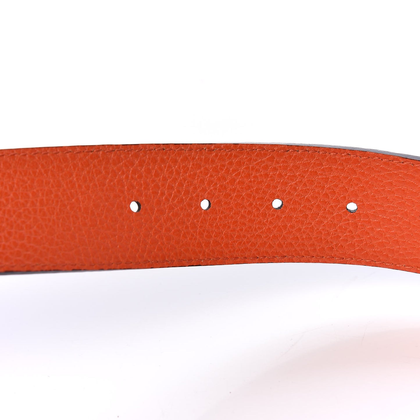 Calfskin 1973 Reversible Belt 70 28 Orange Black
