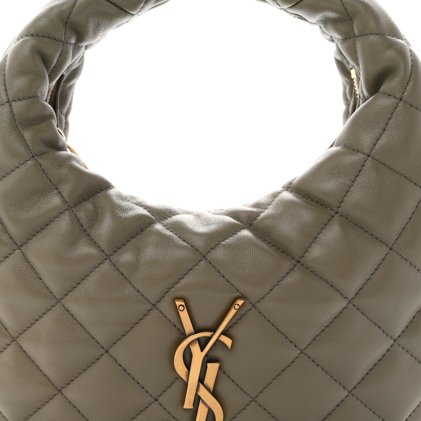Lambskin Quilted Icarino Bag Dark Strong Moss