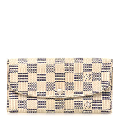Louis Vuitton Damier Azur Emilie Wallet 1 of 8