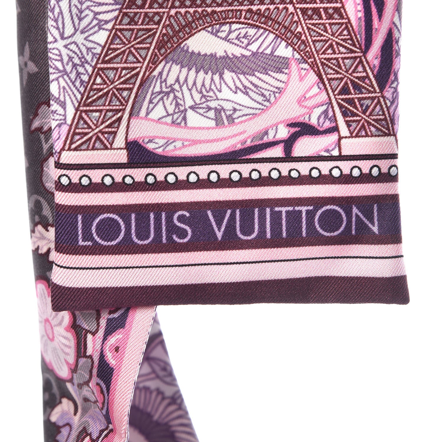 Louis Vuitton Silk Louis A Paris Bandeau Rose 3 of 5