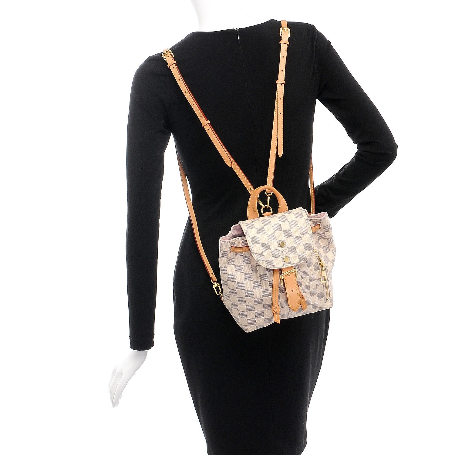 Louis Vuitton Damier Azur Sperone BB Backpack 2 of 12