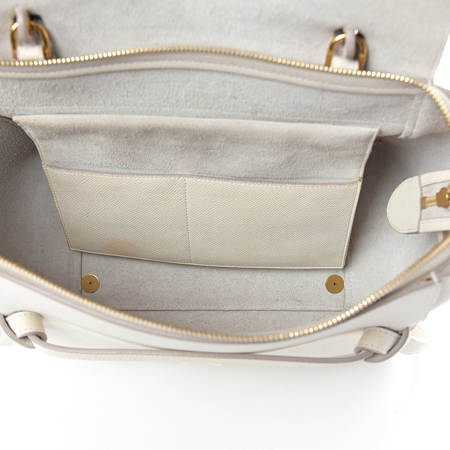 Grained Calfskin Mini Belt Bag White
