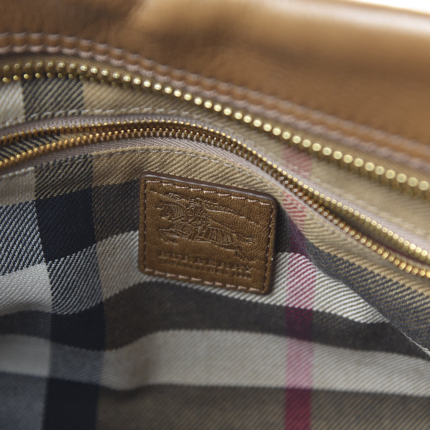 Burberry Pebbled Calfskin Small Ashbury Satchel Brown 8 of 11